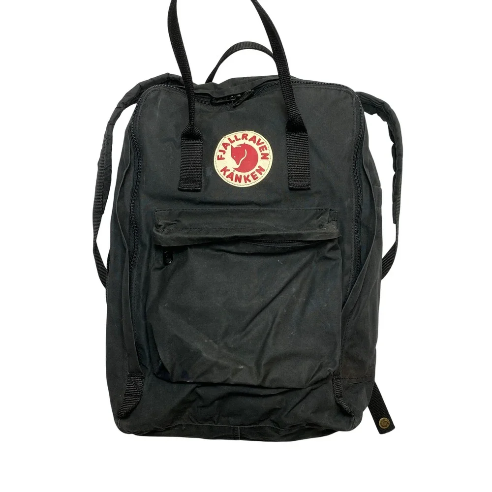 Fjallraven Backpack Unisex OS Black Kanken Classic Vinylon F Bag